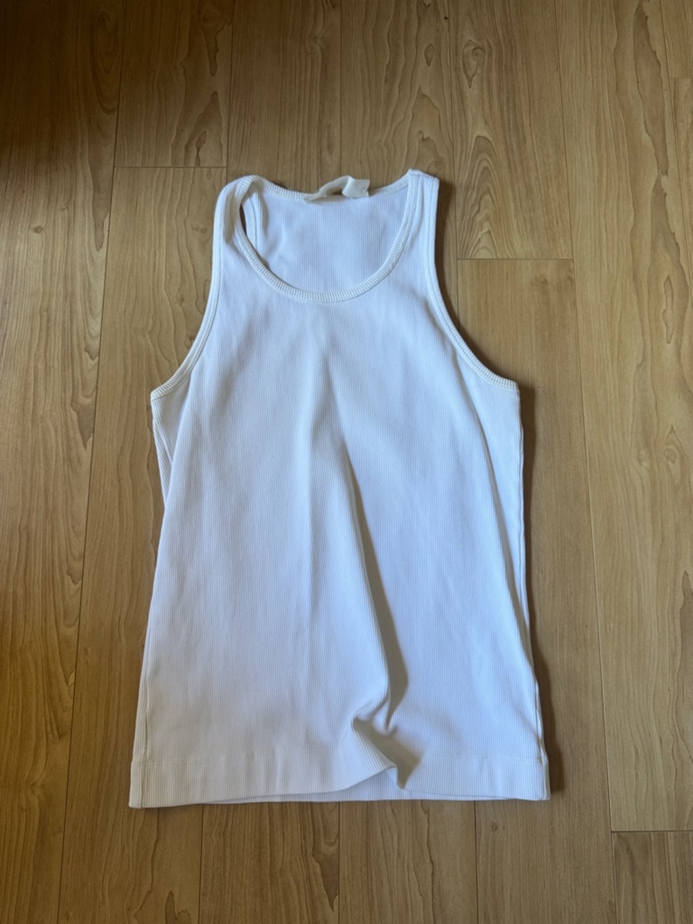 1017 ALYX 9SM White Ribbed Tank Top